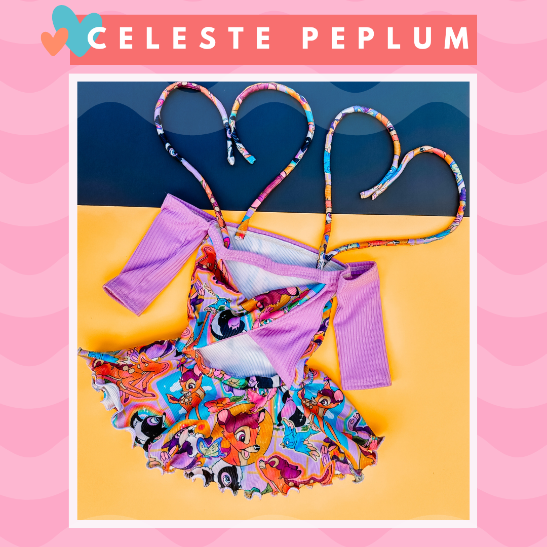 Celeste Peplum